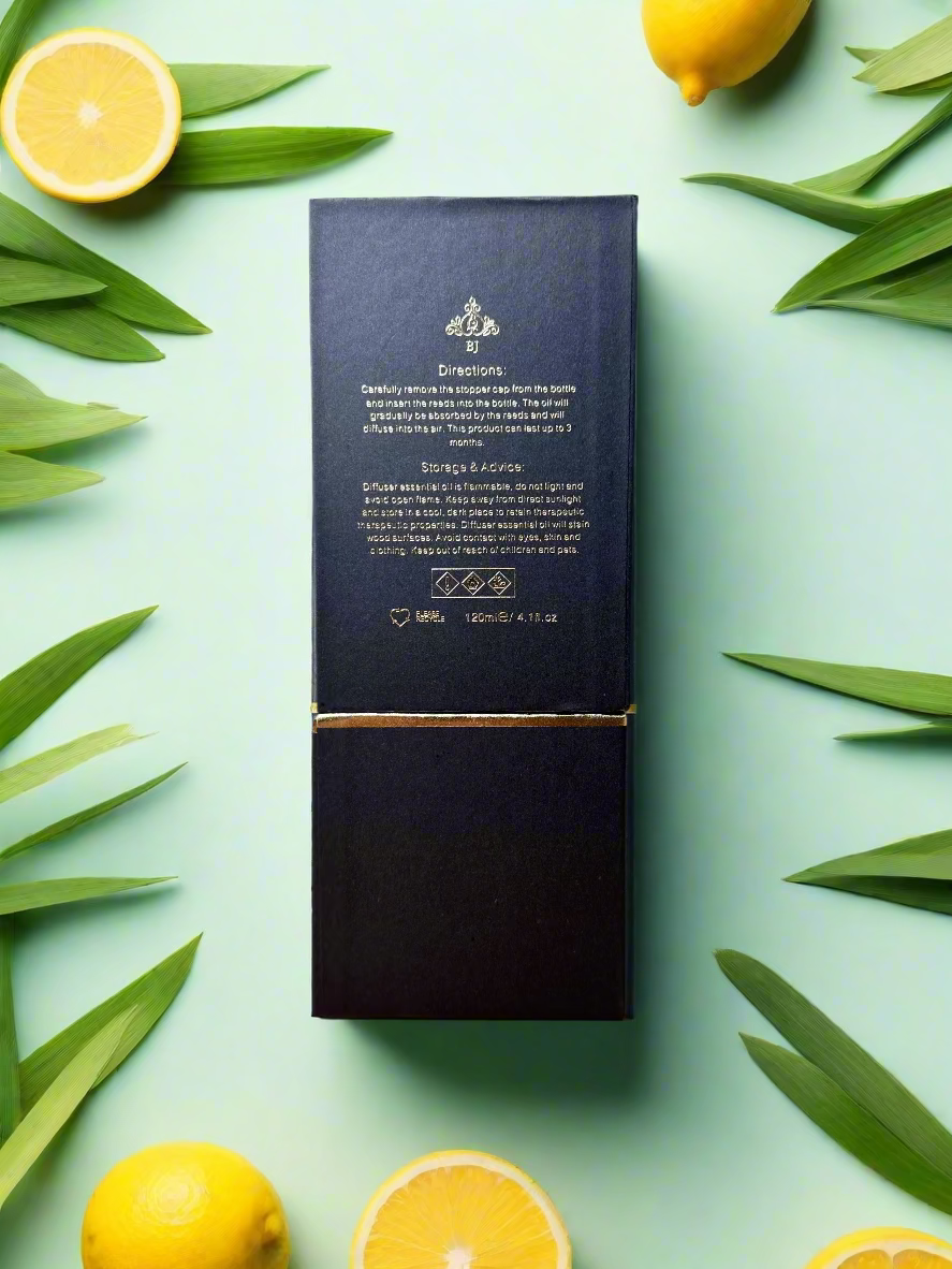 Luxury Black - Citrus & Lemongrass Reed Diffuser
