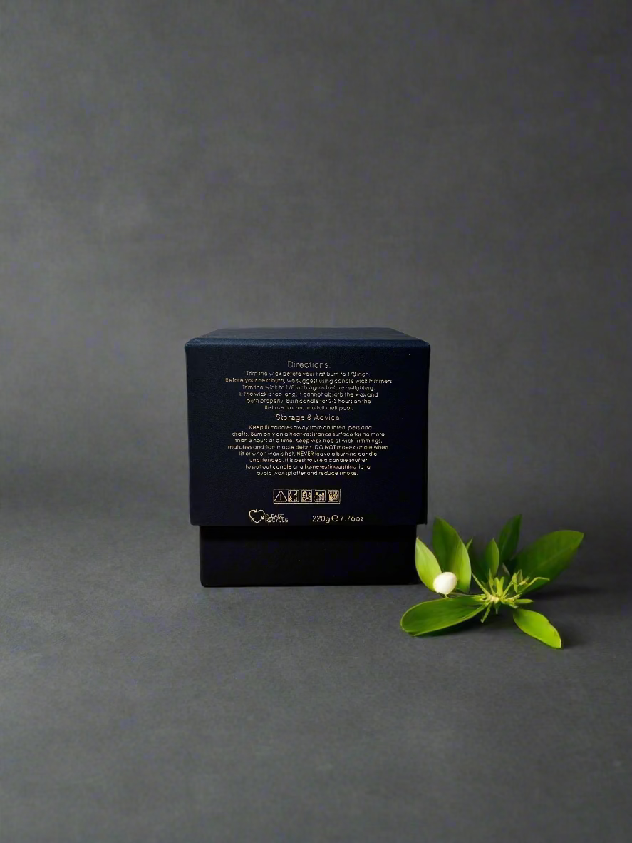 Bergamot, Tuberose & Jasmine 100% Soy Candle