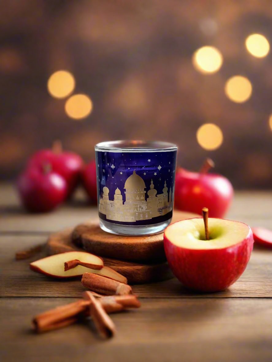Apple Cinnamon Glow - Light Up Candle