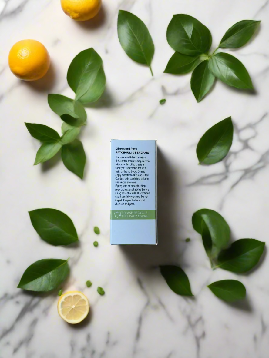 Patchouli & Bergamot Essential Oil – 4 Pack