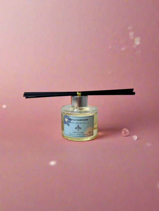Crystal Clear - Pink & Champagne Reed Diffuser