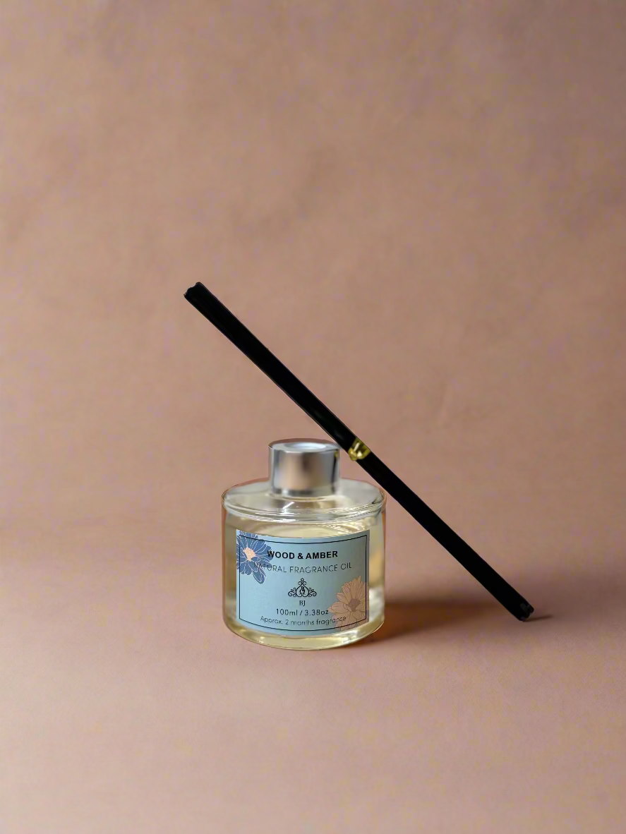 Crystal Clear - Wood & Amber Reed Diffuser