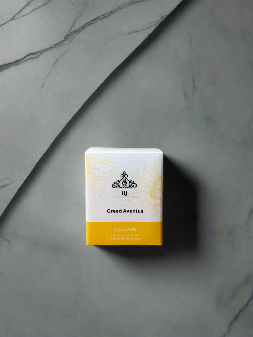 Creed Aventus 100% Soy, Eco Friendly, 35 hours burning time, 160g