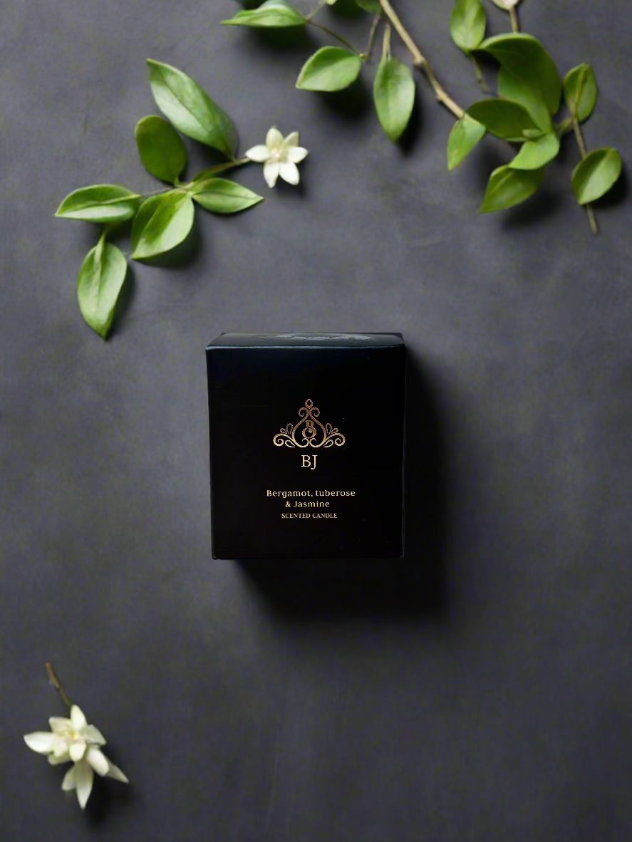 Bergamot, Tuberose & Jasmine 100% Soy Candle