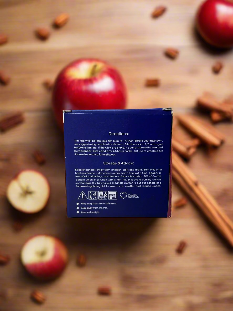 Apple Cinnamon Glow - Light Up Candle