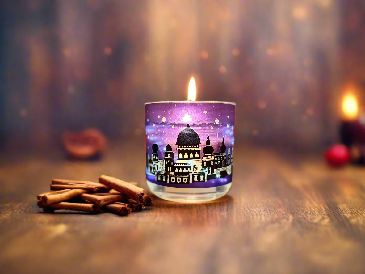 Apple Cinnamon Glow - Light Up Candle