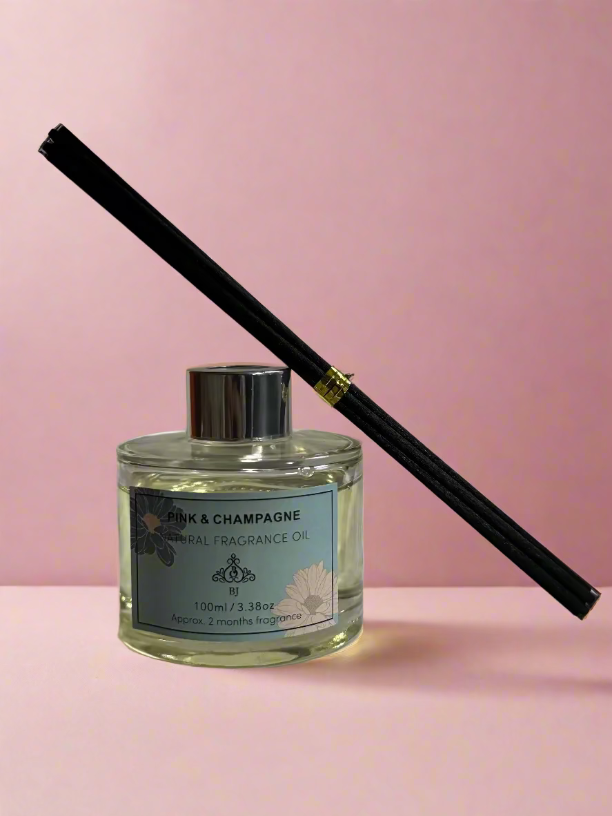 Crystal Clear - Pink & Champagne Reed Diffuser